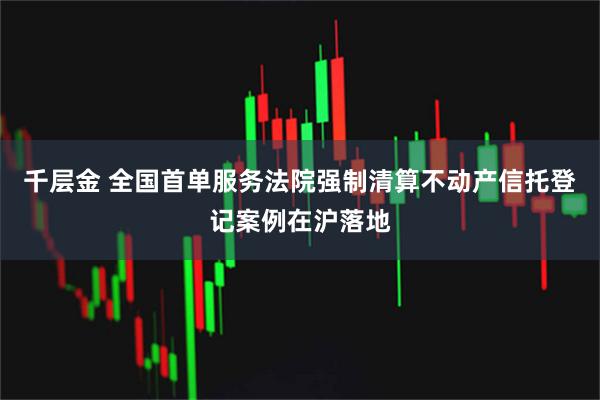 千层金 全国首单服务法院强制清算不动产信托登记案例在沪落地