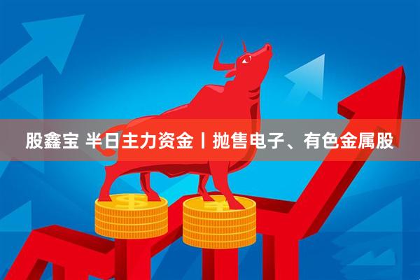 股鑫宝 半日主力资金丨抛售电子、有色金属股